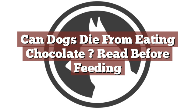 Can Dogs Die From Eating Chocolate ? Read Before Feeding