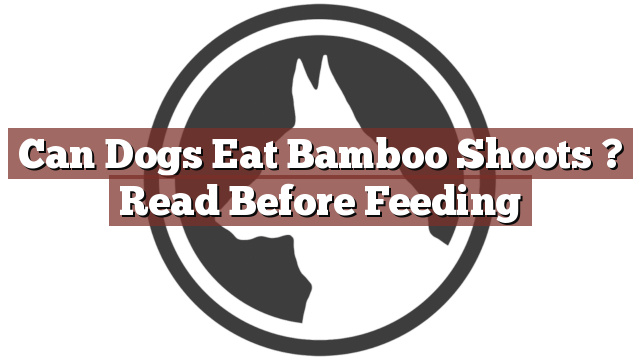 Can Dogs Eat Bamboo Shoots ? Read Before Feeding