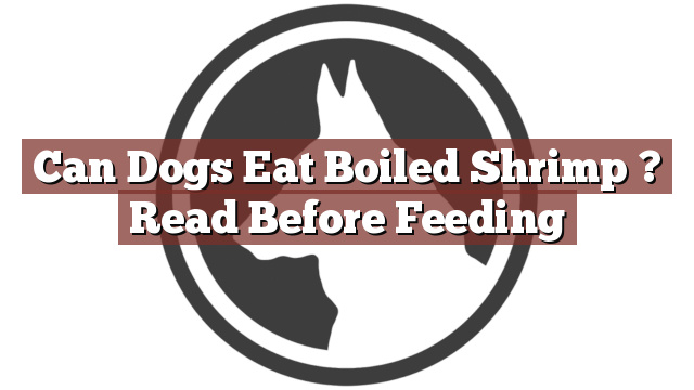 Can Dogs Eat Boiled Shrimp ? Read Before Feeding