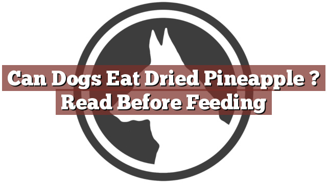 Can Dogs Eat Dried Pineapple ? Read Before Feeding