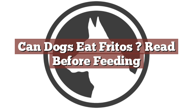 Can Dogs Eat Fritos ? Read Before Feeding