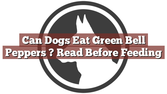 Can Dogs Eat Green Bell Peppers ? Read Before Feeding