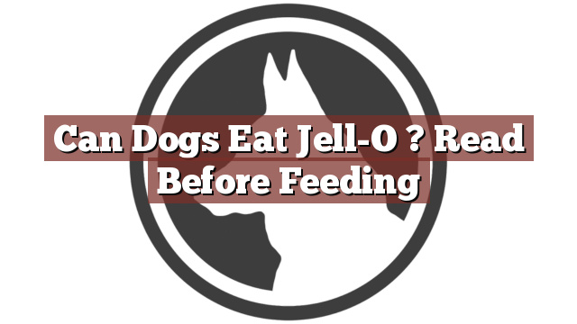 Can Dogs Eat Jell-O ? Read Before Feeding