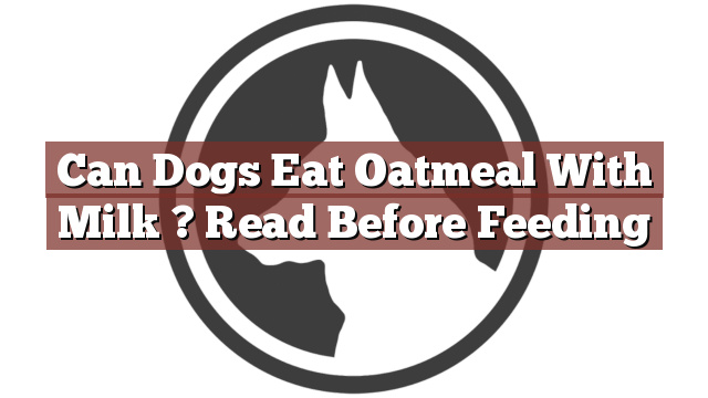 Can Dogs Eat Oatmeal With Milk ? Read Before Feeding