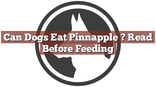 Can Dogs Eat Pinnapple ? Read Before Feeding