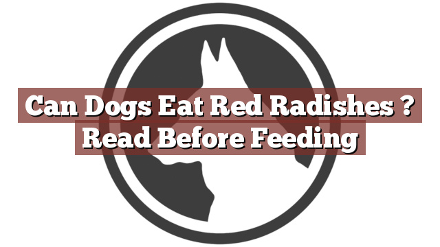 Can Dogs Eat Red Radishes ? Read Before Feeding