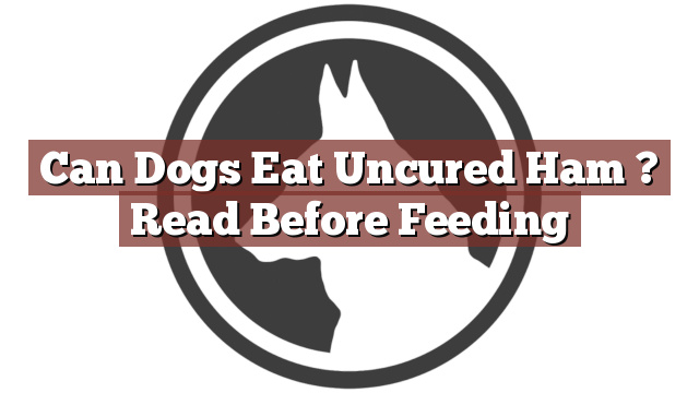 Can Dogs Eat Uncured Ham ? Read Before Feeding