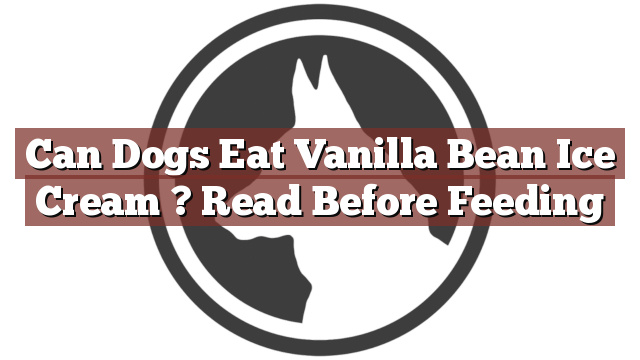 Can Dogs Eat Vanilla Bean Ice Cream ? Read Before Feeding