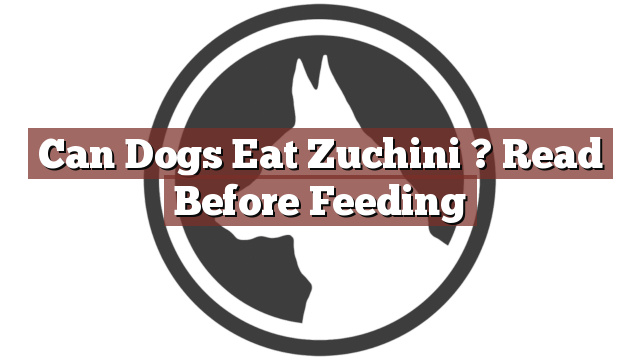 Can Dogs Eat Zuchini ? Read Before Feeding